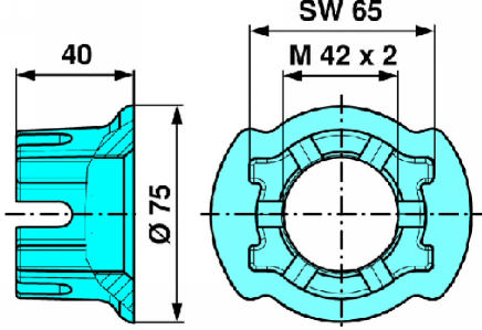 AKSELIMUTTERI BPW 9T M42X2