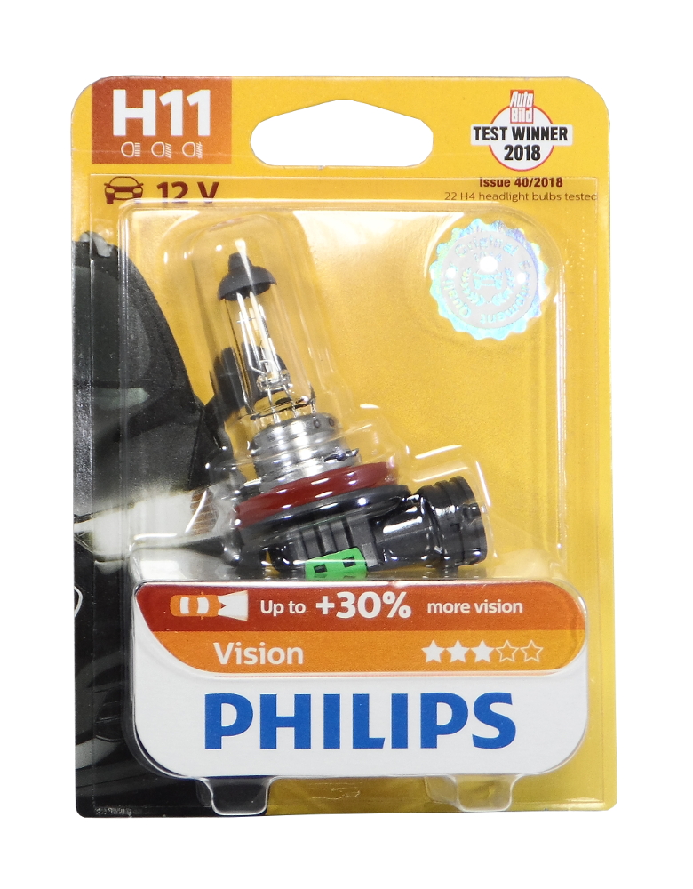 LAMPPU H11 12V 55W VISION BL