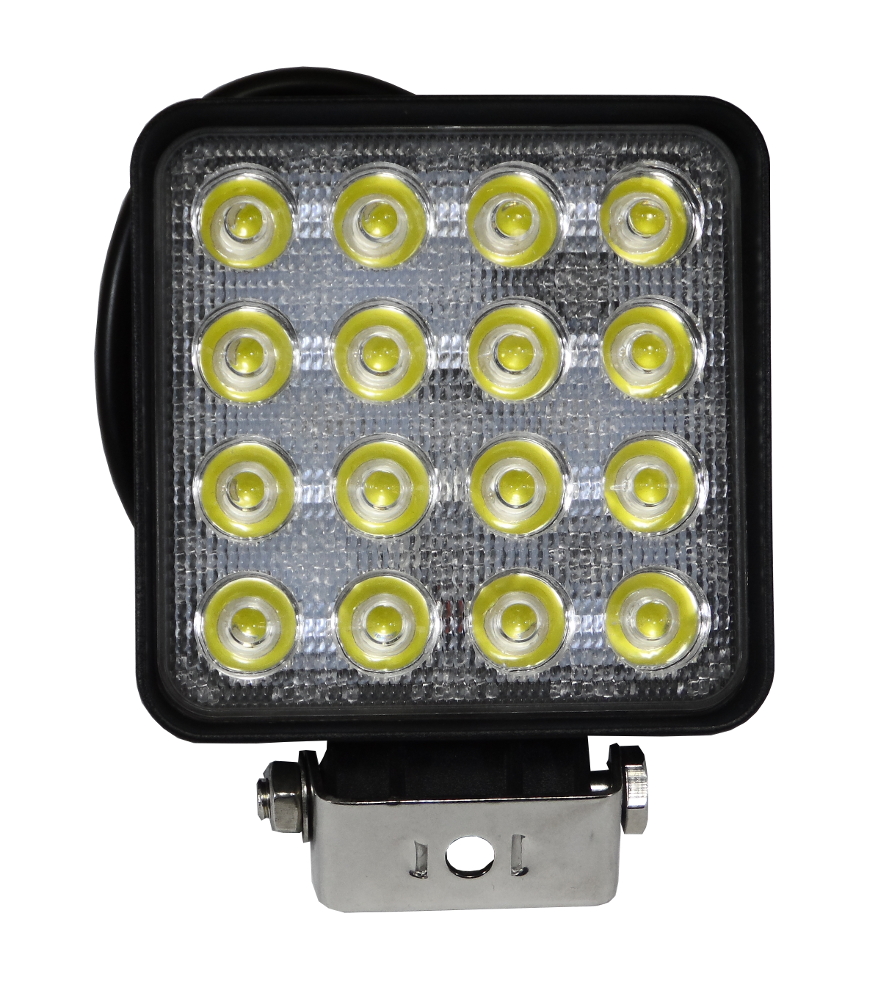 LED-TYÖVALO 16-LED 3000LM 48W 108x108(128)x68mm
