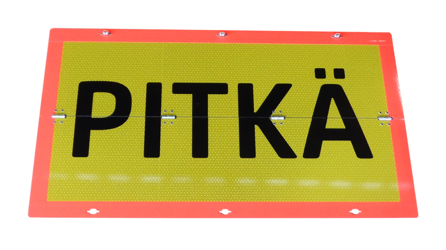 MERKKIKILPI "PITKÄ" HEIJASTAVA TAITTUVA