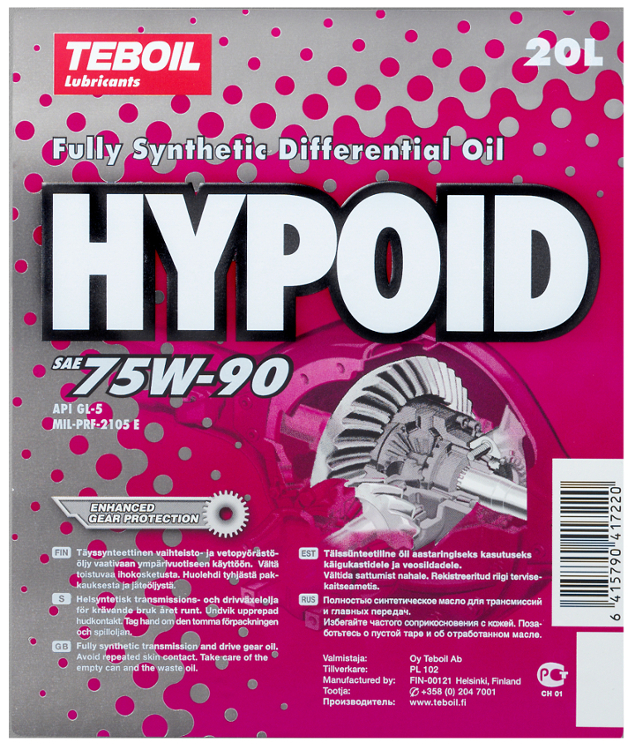 VOIMANSIIRTOÖLJYNESTE PRO AXLE 75W-90 200L